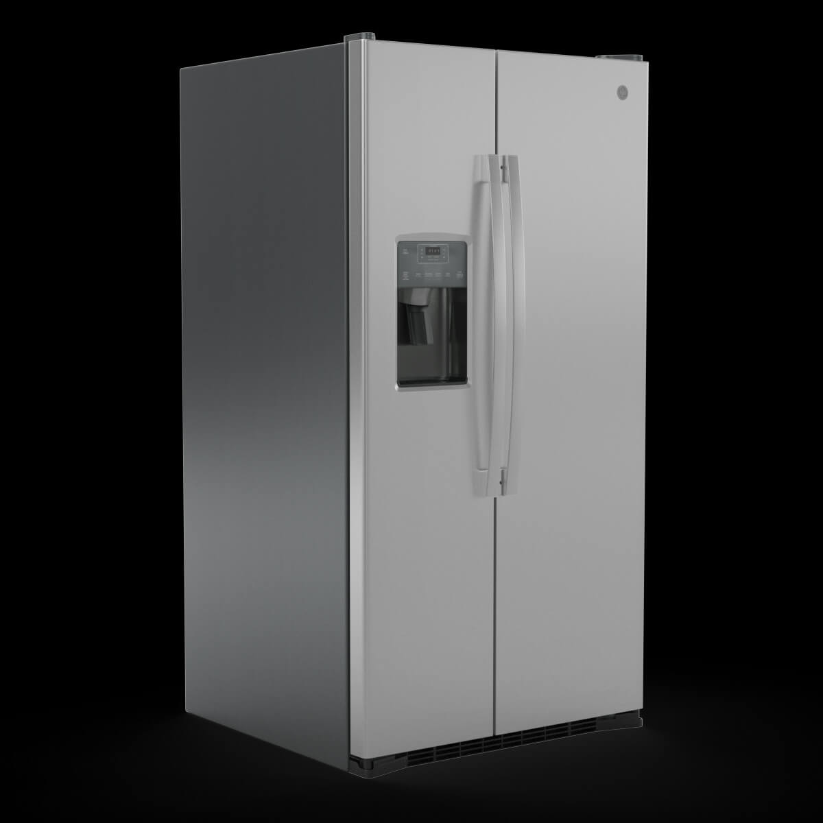 Ge Side by Side Refrigerator Gss25Gypfs 3D Model by 3dxin