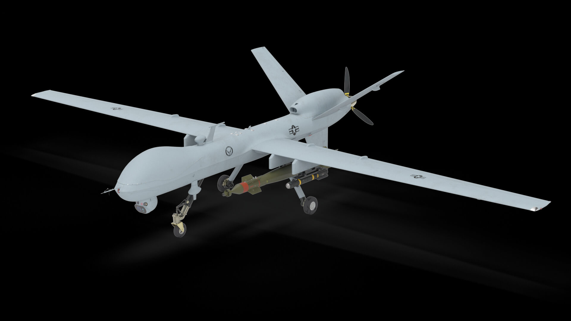 Bartlett Climbing Ascenders 1/32 MQ-9 REAPER UAV Plane Paper Model