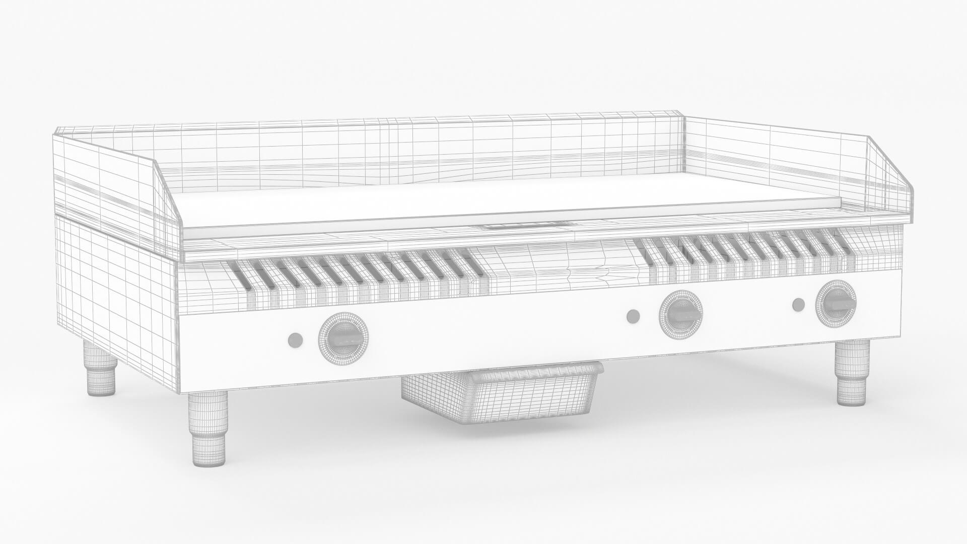 Globe GEG36 Medium Duty Electric Countertop Griddles 3D Model by 3dxin