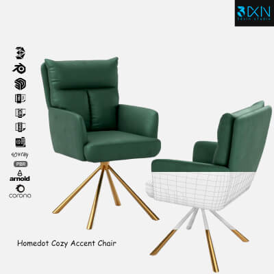Homedot Cozy Accent Chair by 3dxin