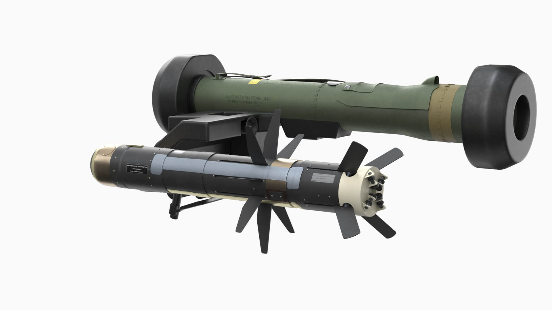 Javelin FGM148 AntiTank Missile 3D Model by 3dxin
