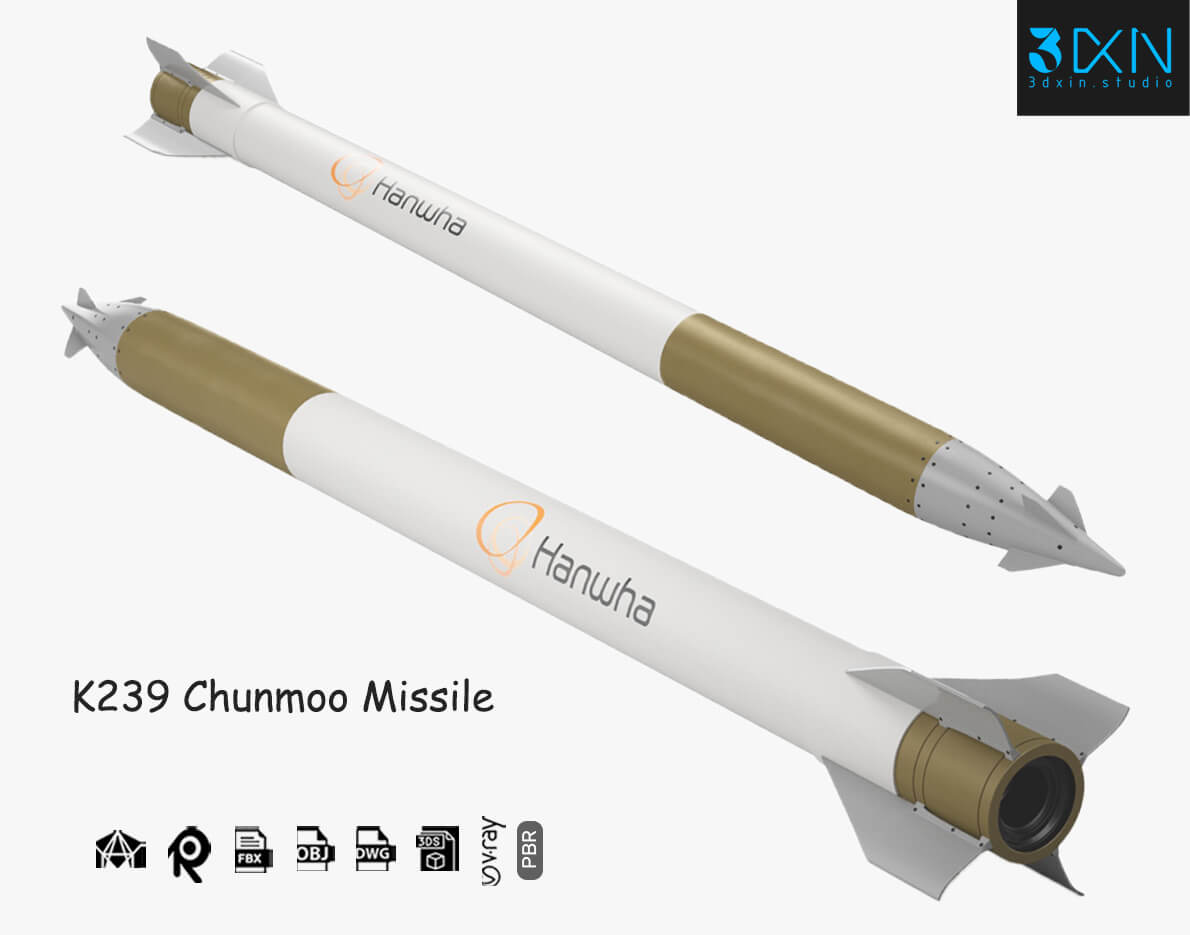 K239 Chunmoo Missile 3D Model by 3dxin