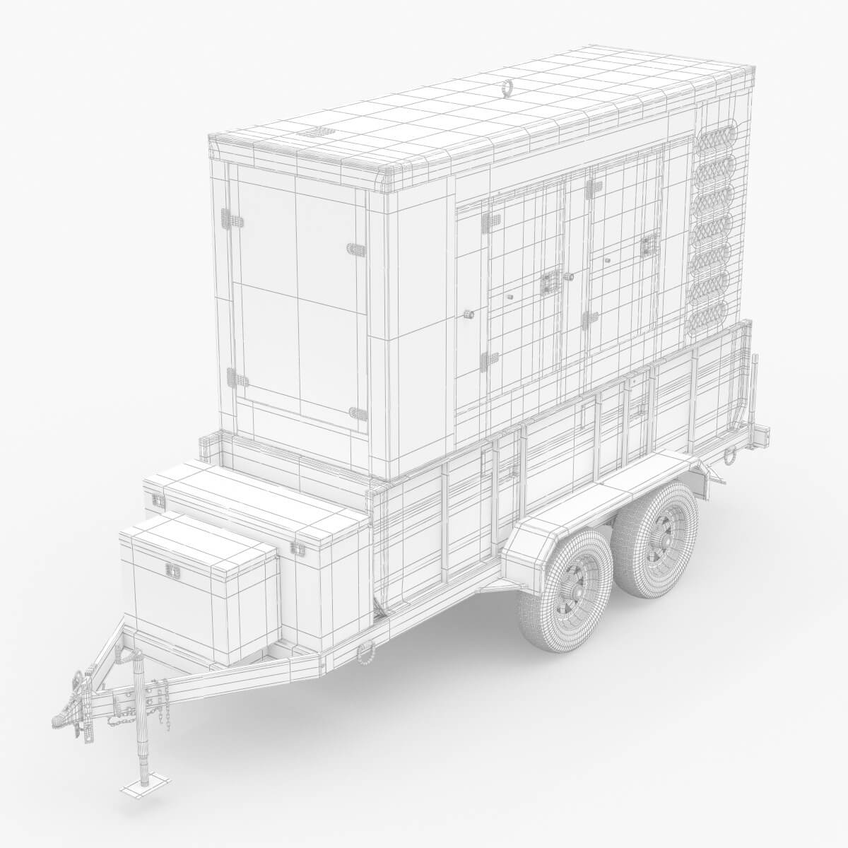 Kohler Industrial Diesel Generators Double - 3D Model by 3dxin