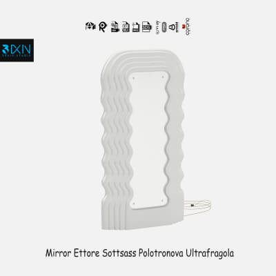 Mirror Ettore Sottsass Poltronova Ultrafragola