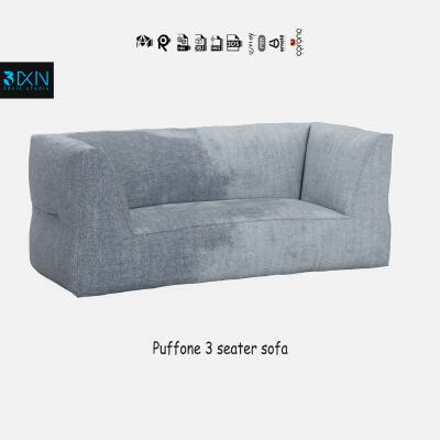 Puffone 3 Seater Sofa