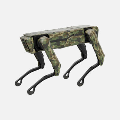 Modern Robot Dog Army Color