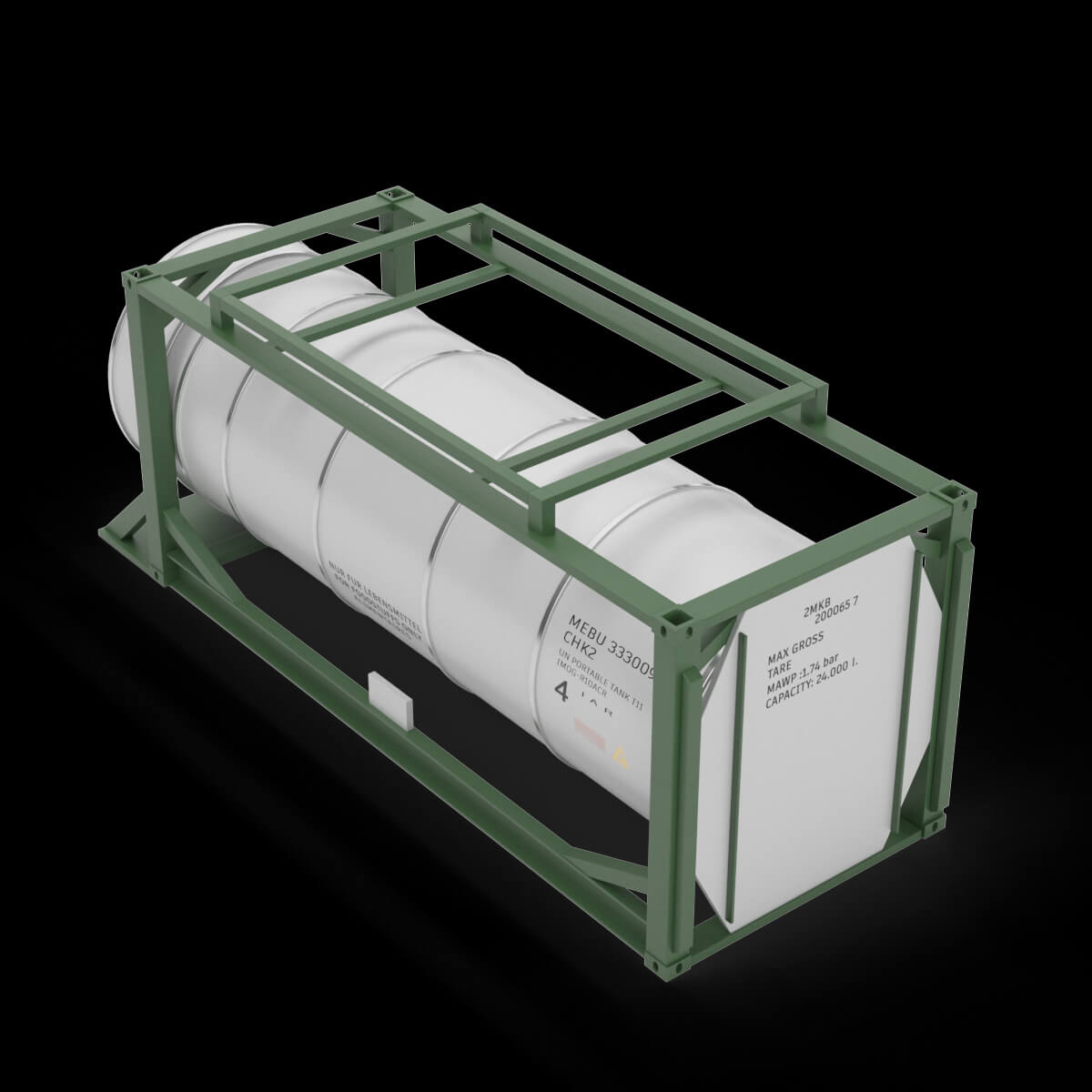 Tank Container Model Tank Container 01 - 3D Model by 3dxin