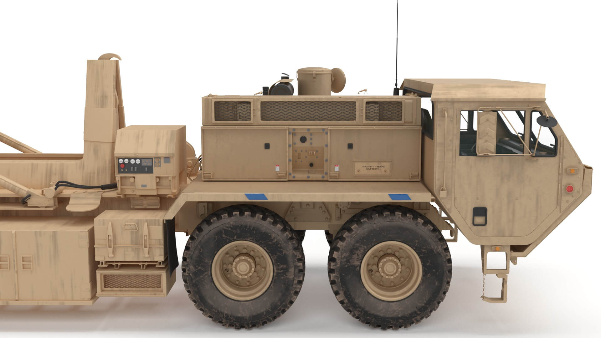 US Mobile Anti Ballistic Missile System Thaad Open Version - 3D Model ...