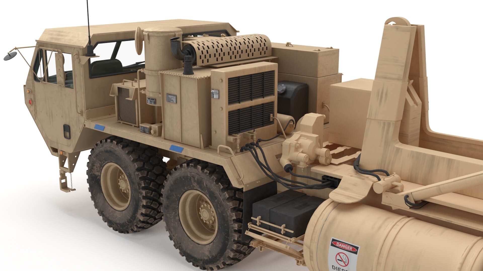 US Mobile Anti Ballistic Missile System Thaad Open Version - 3D Model ...