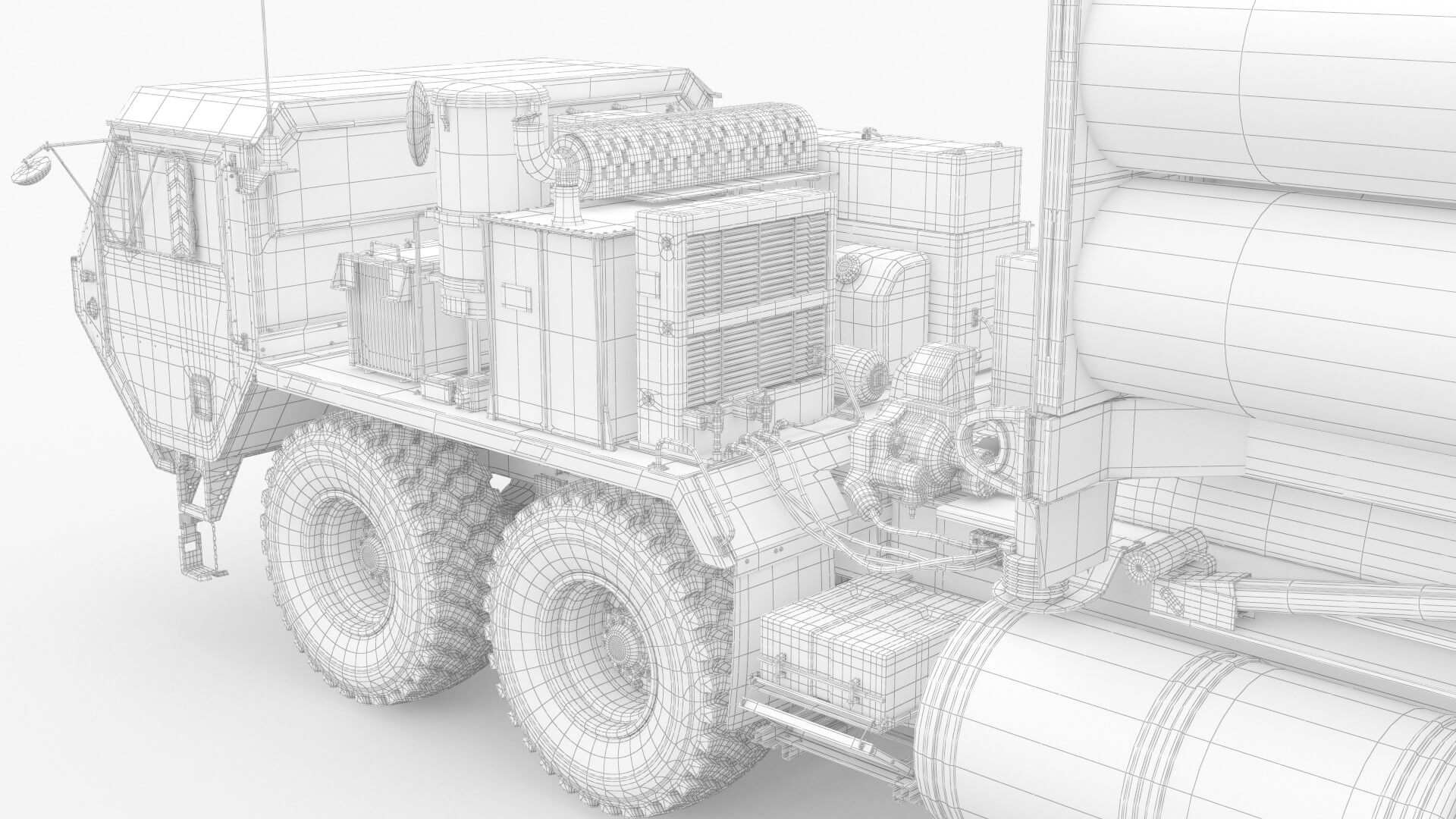 US Mobile Anti-Ballistic Missile System Thaad 3D Model by 3dxin