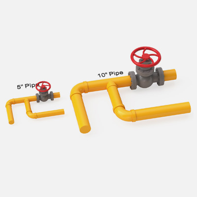 Valve With Gas Pipe
