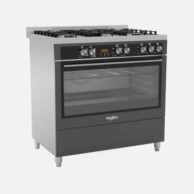 Whirlpool 90cm Gas Freestanding Cooktop Oven Wp90510Mfbssaus