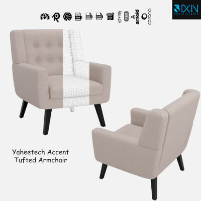 Yaheetech Accent Tufted Armchair