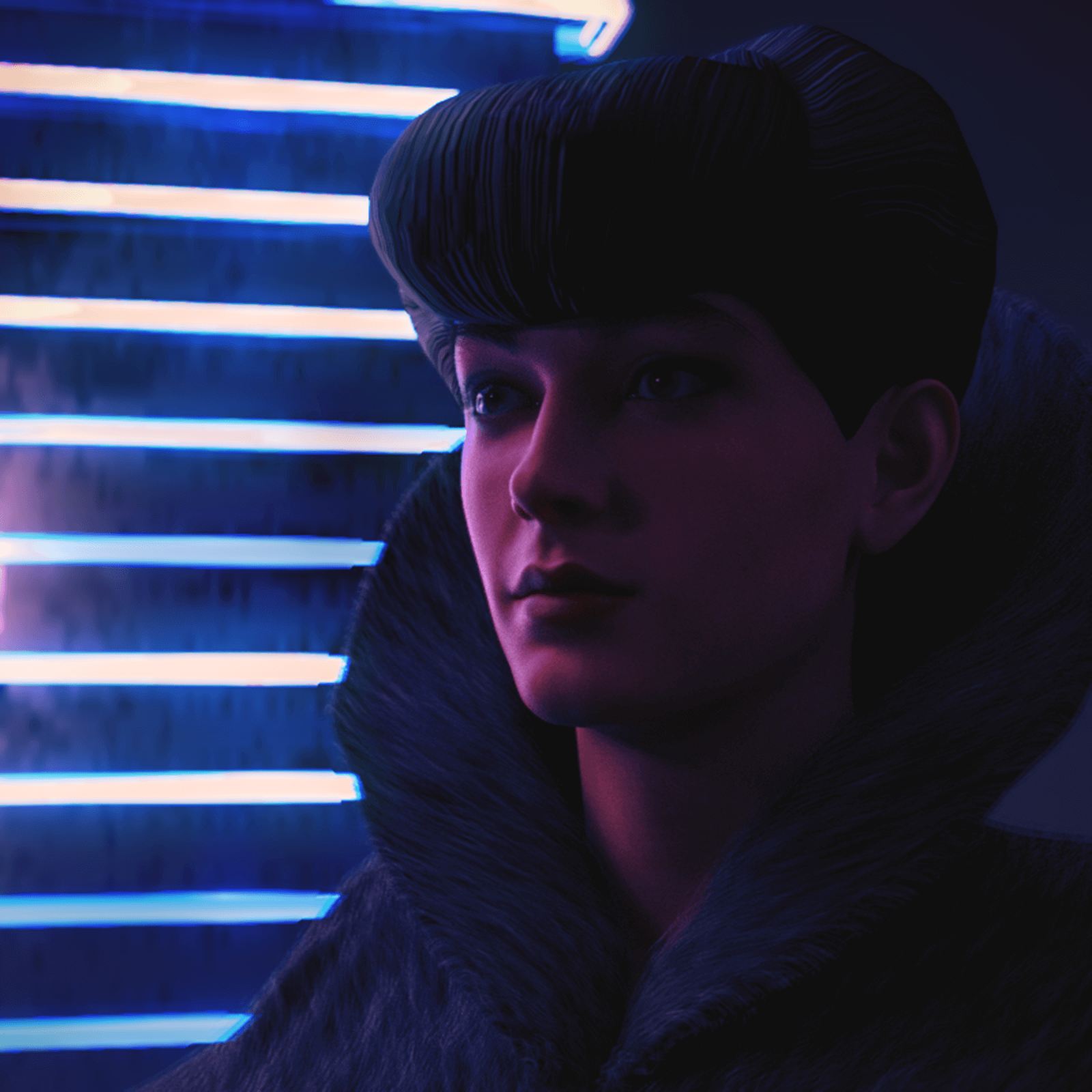 Portrait of Rachael 3D Render, Digital Art by 808state
