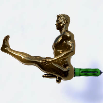Coat Hook Male by A3DTemptation