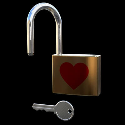 Realistic 3D Padlock