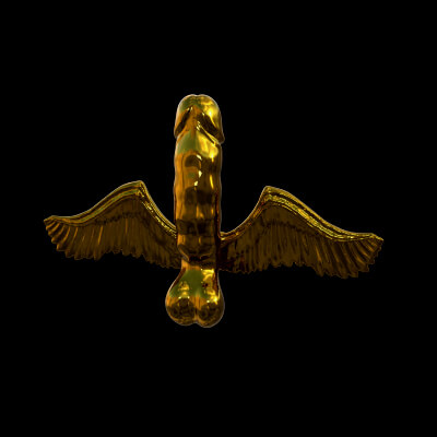 Winged Phallic Pendant Roman and Greek by A3DTemptation