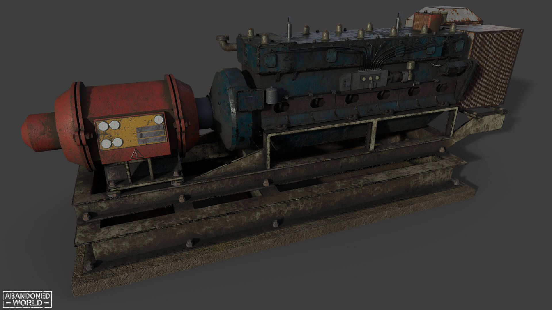 Diesel Generator Old - 3D Model by Abandoned World