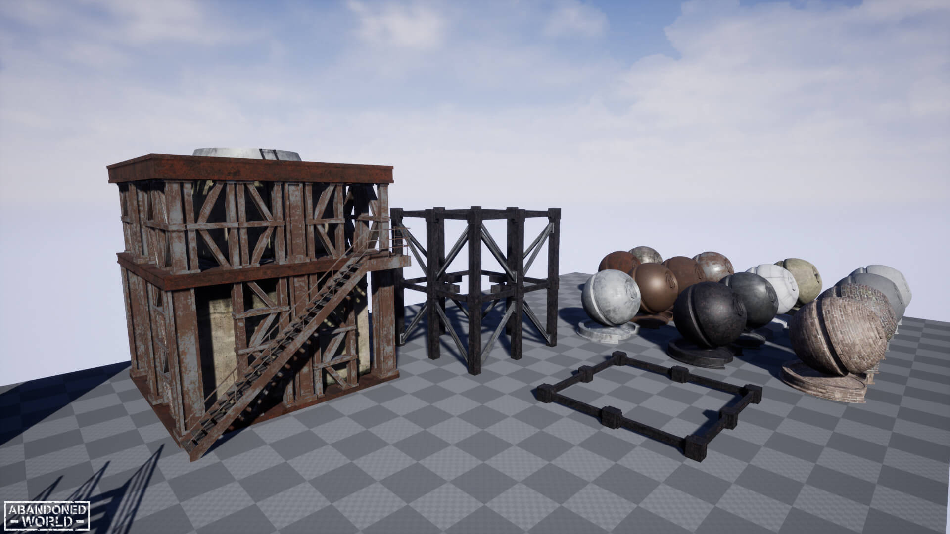 Modular Industrial Pipe for UE4 & Unity - 3D Model by Abandoned World