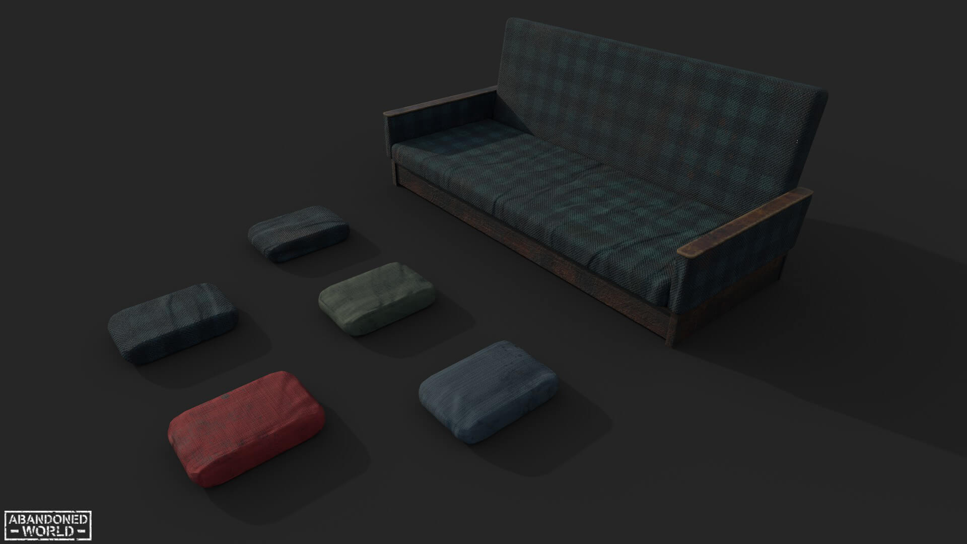 Old Sofa 3D Model by Abandoned World