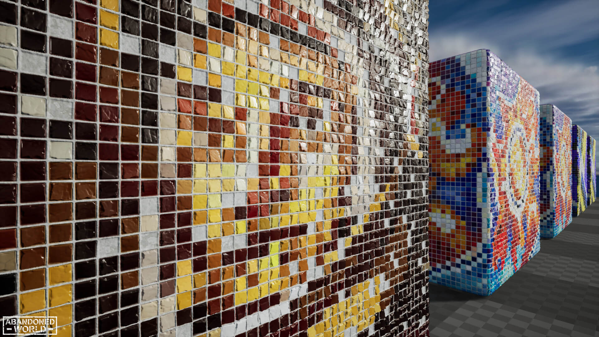 Soviet Mosaics Pack for UE - 3D Model by Abandoned World