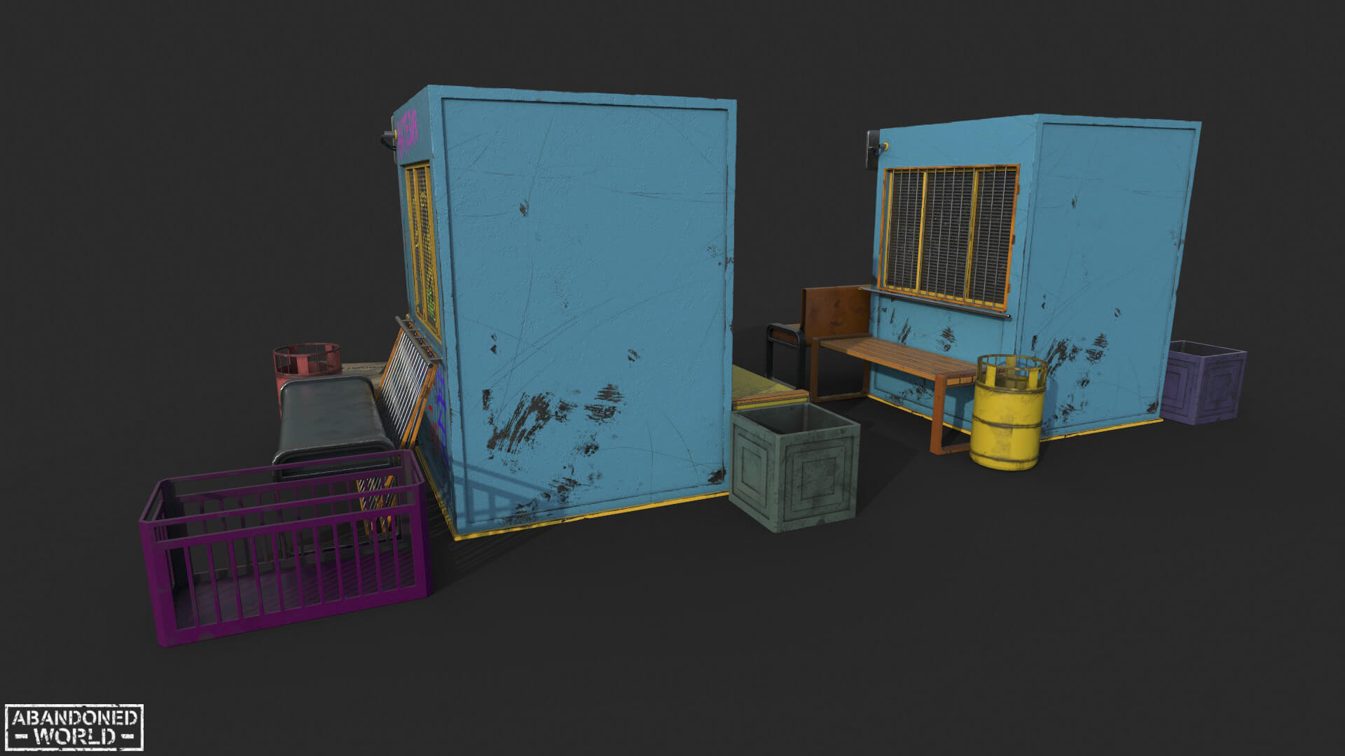 Street Props Object Set - 3D Model by Abandoned World