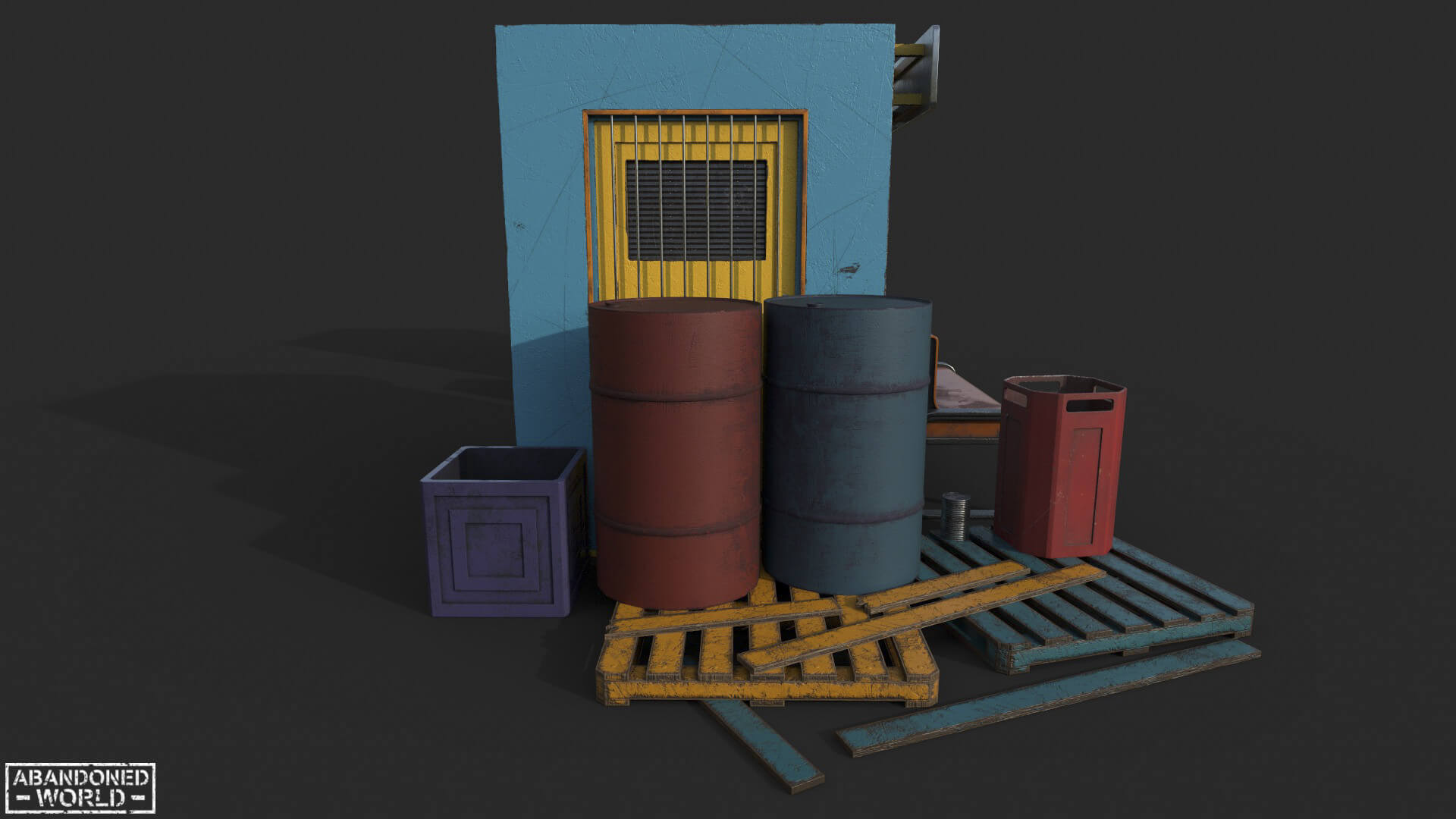 Street Props Object Set - 3D Model by Abandoned World