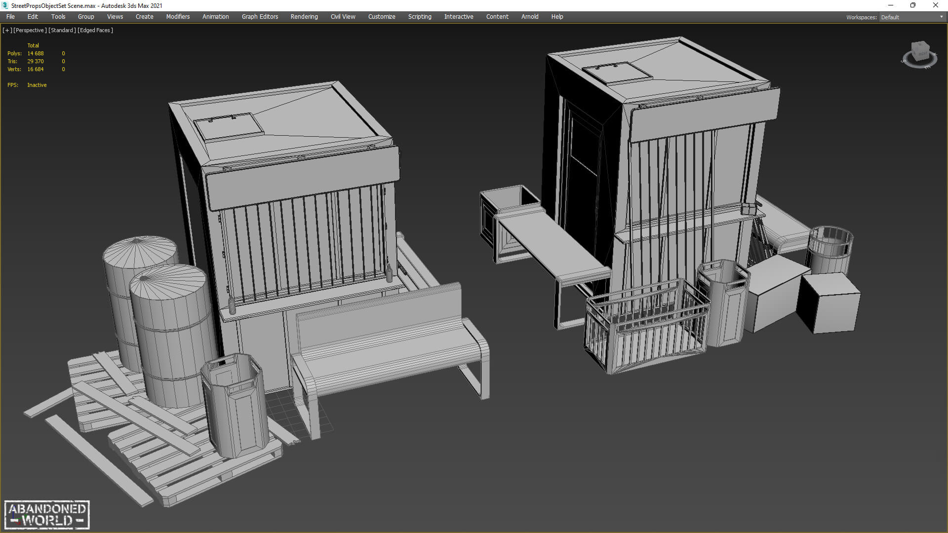 Street Props Object Set - 3D Model by Abandoned World
