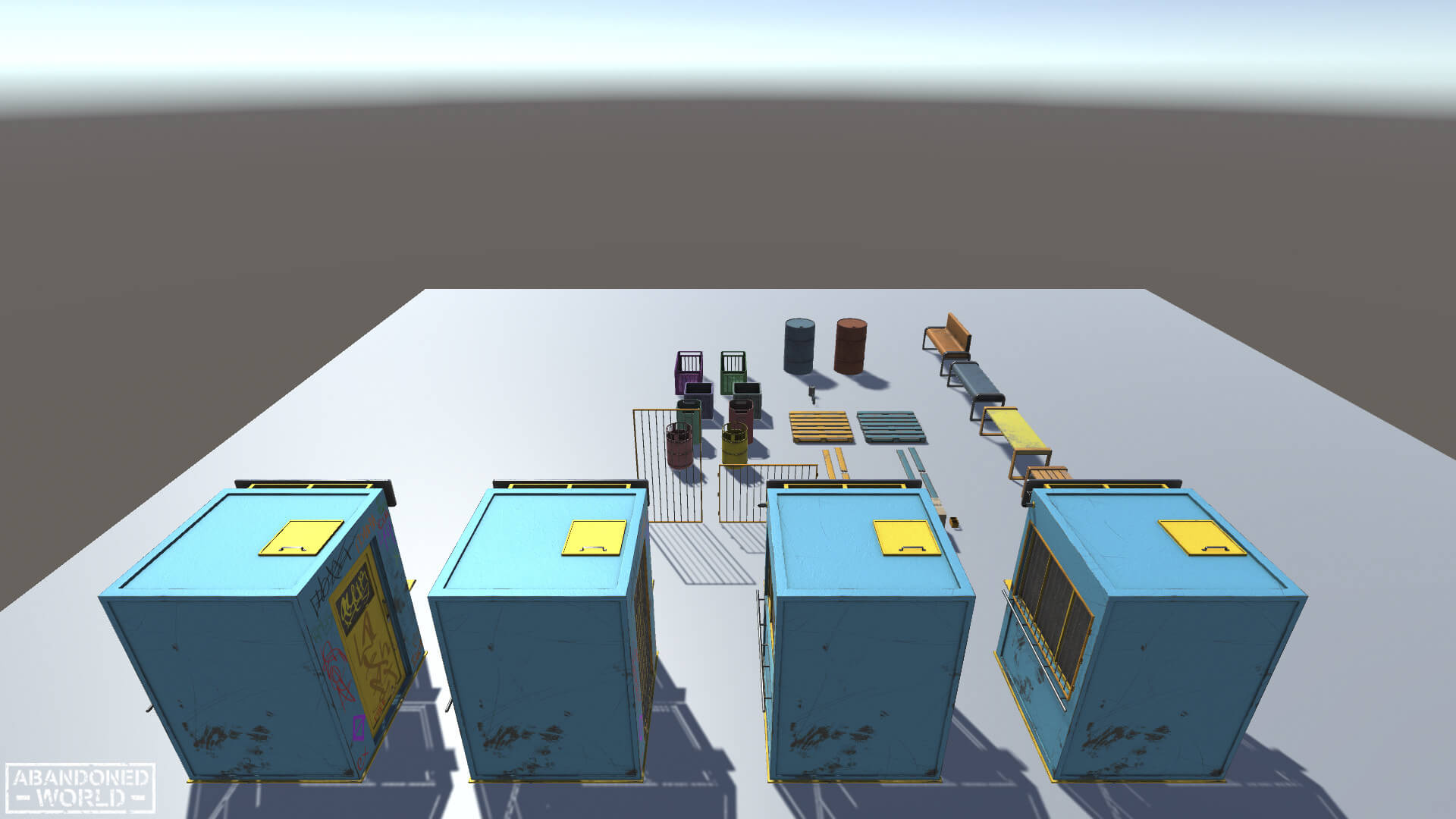 Street Props Object Set - 3D Model by Abandoned World