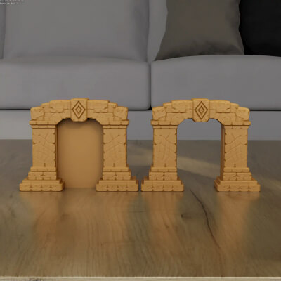 Ancient Stone Arch Desk Decor and Paperweight