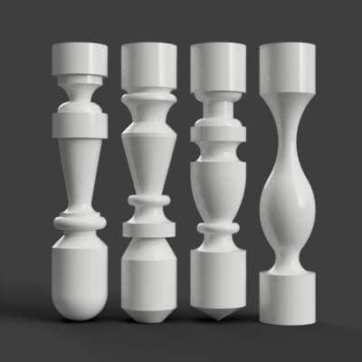 Baluster - Furniture Set 001
