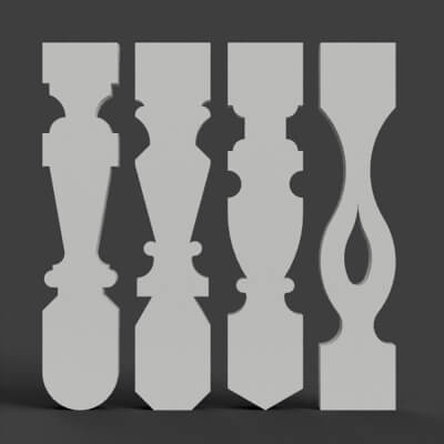 Baluster - Furniture Set 002