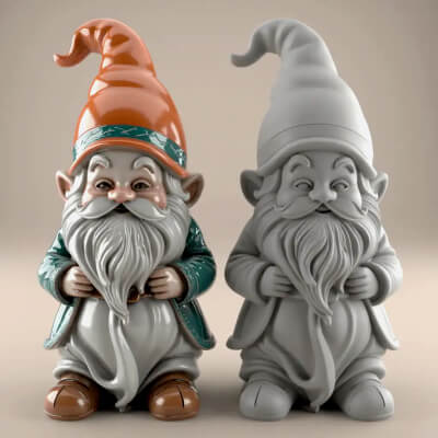 Charming Gnome 3D Model STL File for Printing