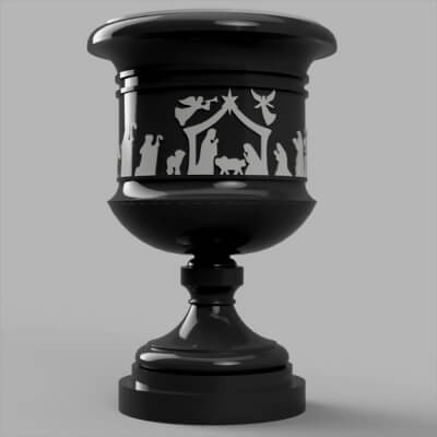 Christmas Candy Dish - Vase - Planter