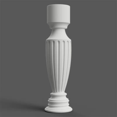 Classic Candle Holder 002 3D Print Model