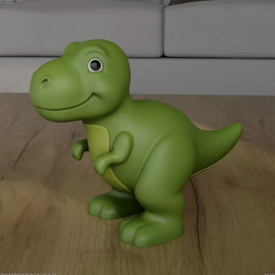 Cute Cartoon T Rex Dinosaur 3d Model STL