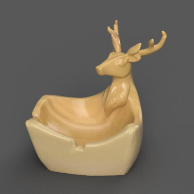 Deer Planter- Garden Urn - Candy Dish - Organizer - Ashtray