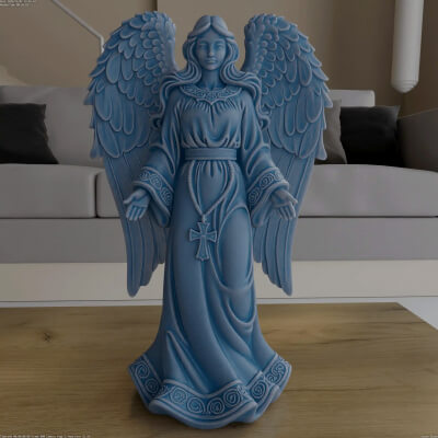 Elegant Angel STL for Nativity Scene