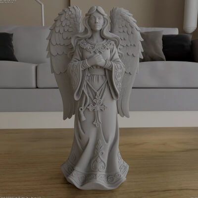 Elegant Christmas Angel STL