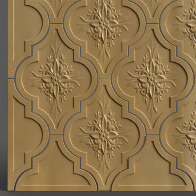 Elegant Tile 3D Model STL for Wall Art Home Decoration 3D Pr