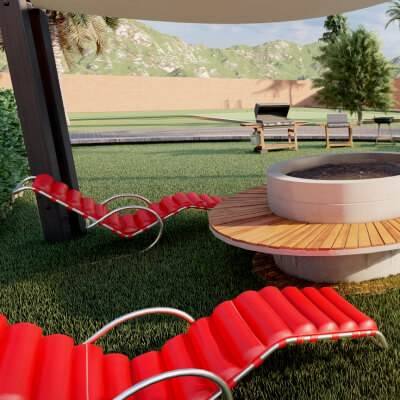 Modeling and Rendering Test of a Villa
