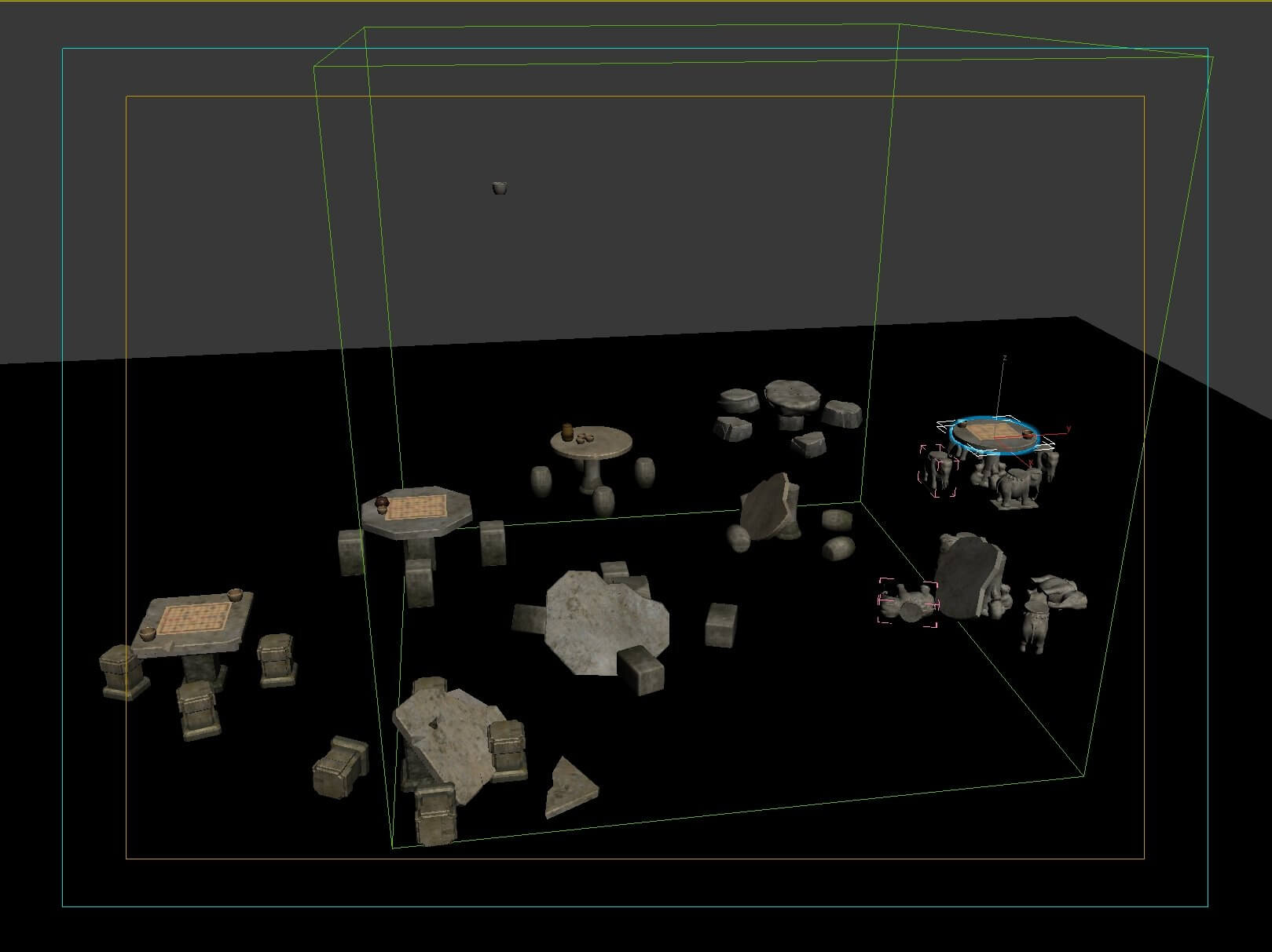 Stone Benches - 3D Model by about3d