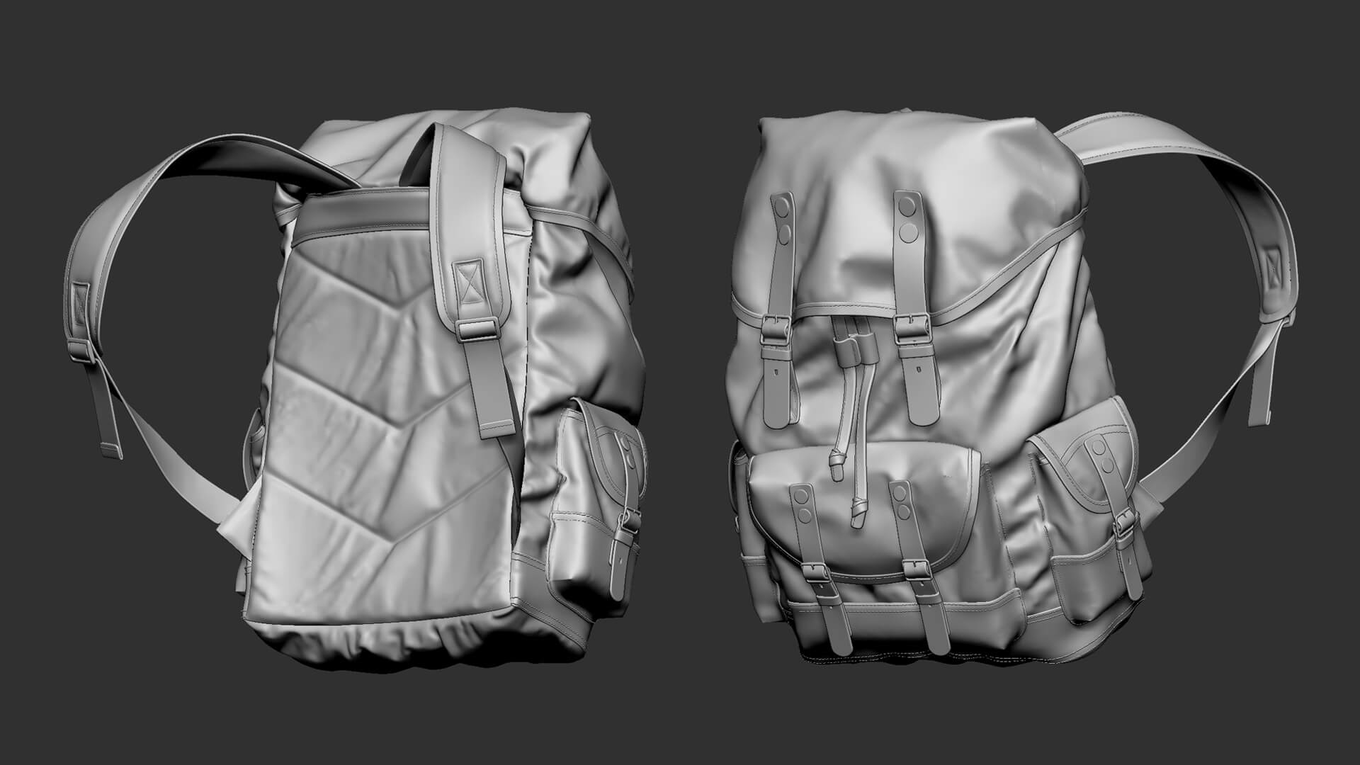 Camping Backpack 1 3d Model By Abuvalove