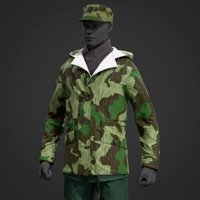 German Army Splinter Camouflage - 3D Model by abuvalove