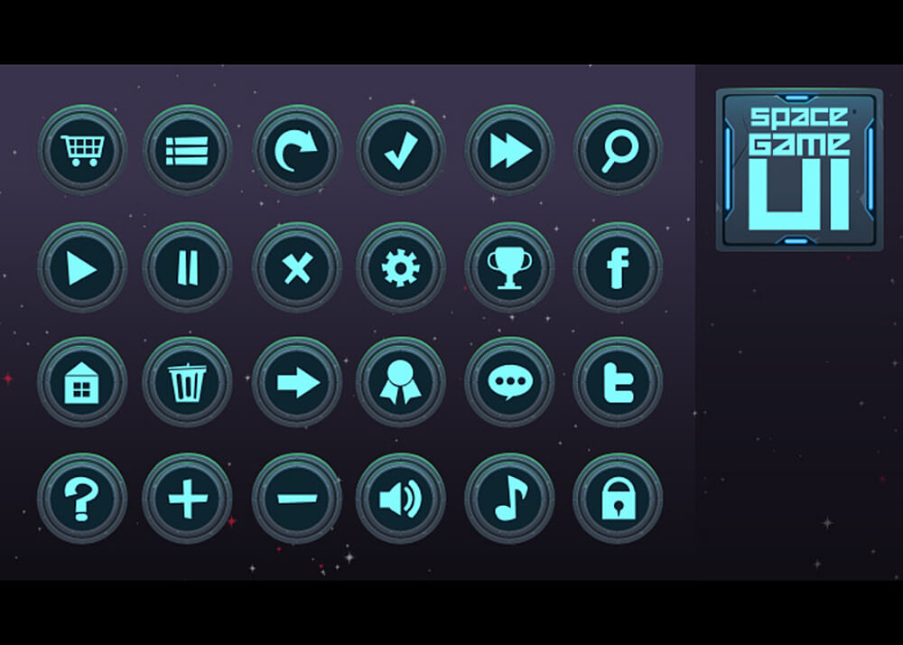 Space Game UI by Acasas