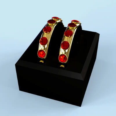 AP Garnet Gold Bracelet