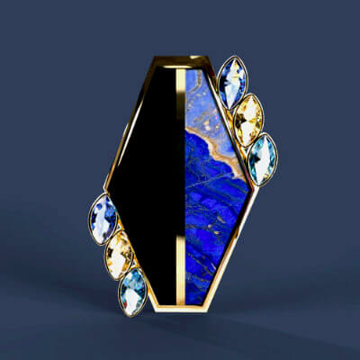 AP Lapis Eclipse Stud Earrings for Genesis 8 and 9 Female