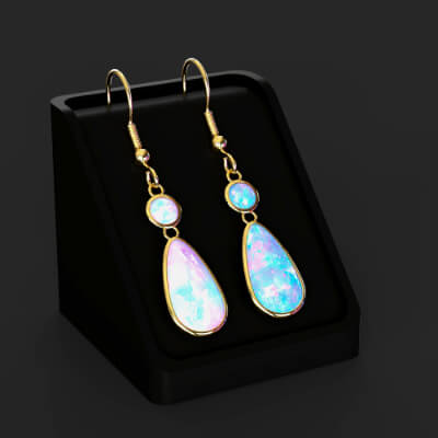 AP Opal Gemstone Earrings