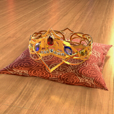 Daz3d The Jewel of Three Thrones Crown for Genesis 8 and 9