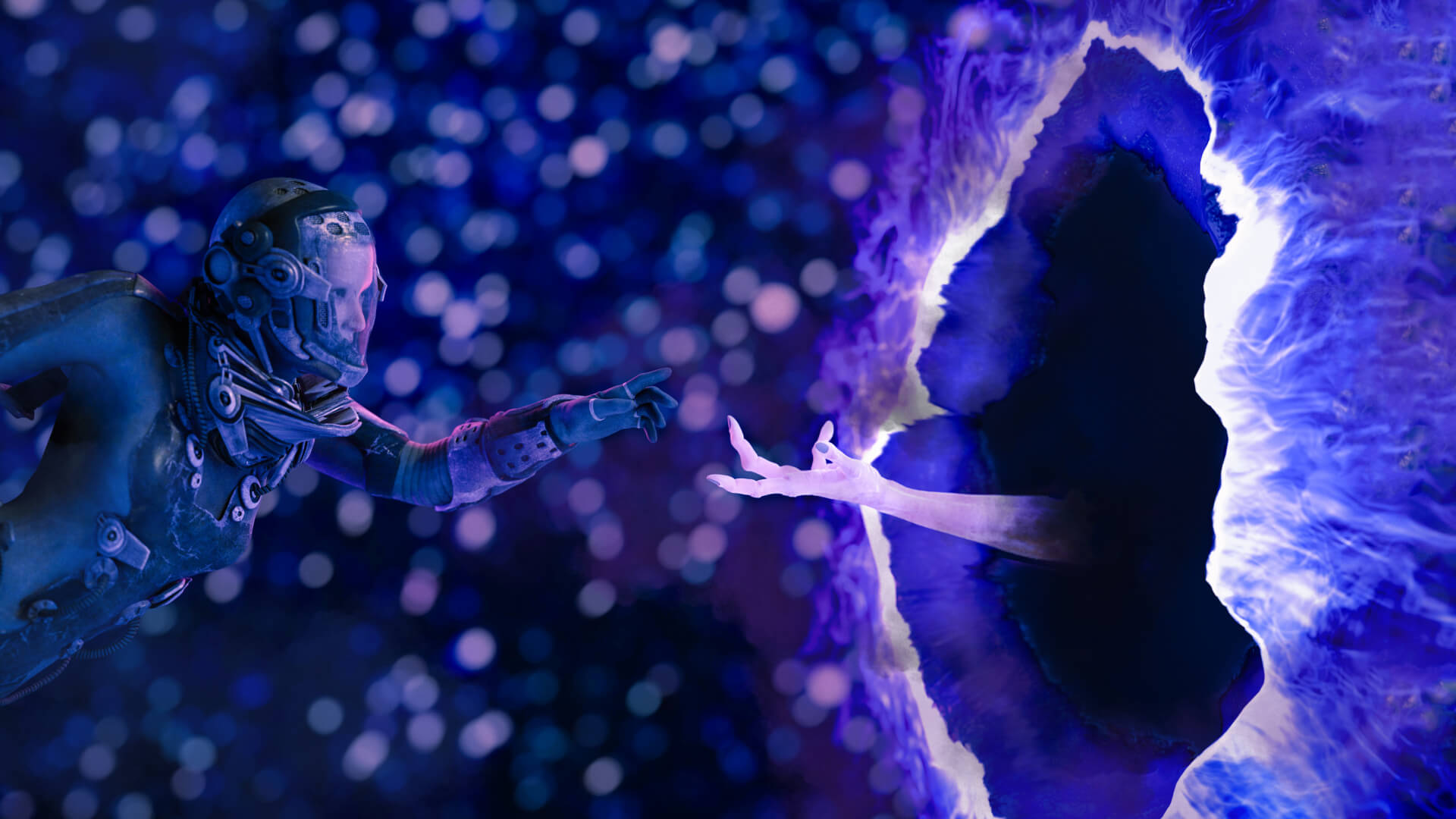 Hand of God 3D Wallpaper by Aci Kay | RenderHub Wallpapers